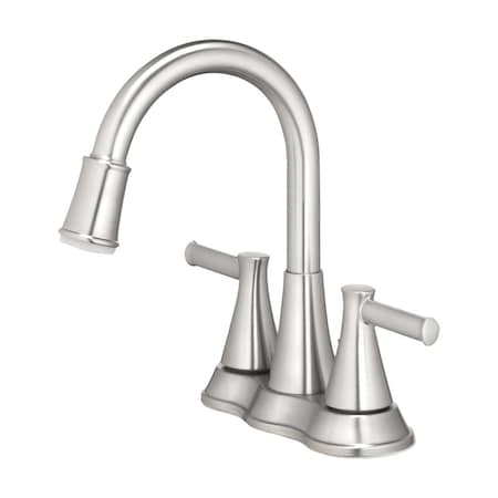 Oakbrook Collection OakBrook Brushed Nickel Two-Handle Bathroom Sink Faucet 4 in. 67513W-6104